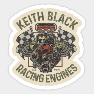 Vintage Keith Black Racing Engine 1959 Sticker